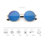 VWKTUUN Oversized Retro Round Sunglasses Women Brand Designer Vintage Sun Glasses Female Eyewear Steampunk Mirror Oculos De Sol 