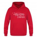 Vampire Diaries Hoodie Cotton Winter Teenages Vampire Diaries Logo Sweatershirt Pullover Hoody With Hood For Men Women