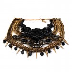 Vedawas Fashion Jewelry Maxi Necklace For Women New Hot Rhinestone Beads Collar Choker Necklace Tassel Statement Collier XG2220