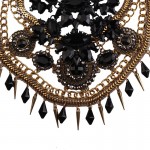 Vedawas Fashion Jewelry Maxi Necklace For Women New Hot Rhinestone Beads Collar Choker Necklace Tassel Statement Collier XG2220