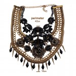 Vedawas Fashion Jewelry Maxi Necklace For Women New Hot Rhinestone Beads Collar Choker Necklace Tassel Statement Collier XG2220