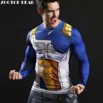 Vegeta T-shirts fitness Compression shirt Dragon Ball Z T-shirt 2017 Crossfit t shirt Anime Camiseta Cosplay Costume ZOOTOP BEAR