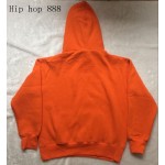 Very good quality nice hip hop men sweatshirt hoodies  men WARM winter hoodie sweatshirt swag solid orange pullover