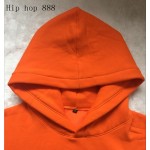 Very good quality nice hip hop men sweatshirt hoodies  men WARM winter hoodie sweatshirt swag solid orange pullover