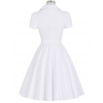 Vestidos Summer Women Dress Polka Dot Short Sleeve Retro Casual Robe Rockabilly Party Dress 50s 60s Pinup Swing Vintage Dresses