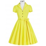 Vestidos Summer Women Dress Polka Dot Short Sleeve Retro Casual Robe Rockabilly Party Dress 50s 60s Pinup Swing Vintage Dresses