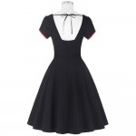 Vestidos Women Dress 2017 Sexy Backless Retro Vintage 50s Dresses Summer Lady Clothes Elegant Robe Rockabilly Party Swing Dress