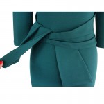 VfEmage Womens Asymmetric Neck Elegant Belted Tunic Wear to Work Office Business Bodycon Stretch Fitted Sheath Pencil Dress 4430