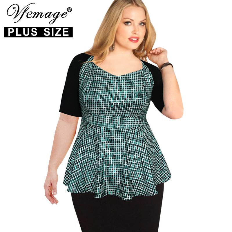 tartan peplum top