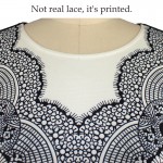 Vfemage Women Elegant Slim Tunic Geometry Printed High Waist Jacquard Fabric Casual Work Party Bodycon Sheath Dress 4297