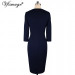 Vfemage Womens Elegant Sexy Lace Slim Tunic Patchwork Wear To Work Casual Party Sheath Slimming Fitted Pencil Bodycon Dress 4309