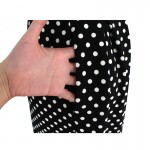 Vfemage Womens Elegant Vintage Autumn Winter Polka Dot Belted Tunic Pinup Work Office Casual Party A Line Skater Dress 2127