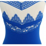 Vfemage Womens Elegant Vintage Floral Flower Crochet Cap Sleeve Patchwork Casual Work Party Evening Pencil Sheath Dress 1882