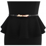 Vfemage Womens Elegant Vintage Retro Peplum Belted Work Office Business Casual Party Bodycon Fitted Sheath Pencil Dress 2140