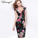 Vfemage Womens Sexy Elegant Floral Dobby Casual Bodycon Special Occasion Bridesmaid Mother of Bride Evening Party Dress 2995