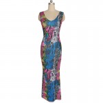 Vfemage Womens Summer Sexy Bohemian Boho Print Sleeveless Casual Beach Party Bodycon Long Maxi Dress 2700