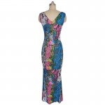 Vfemage Womens Summer Sexy Bohemian Boho Print Sleeveless Casual Beach Party Bodycon Long Maxi Dress 2700