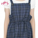 Vintage Autumn New Collection Plaid Sleeveless Dress Mori Girl Fresh Square Collar All Match Spaghetti Strap Women Dress