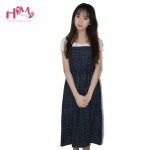 Vintage Autumn New Collection Plaid Sleeveless Dress Mori Girl Fresh Square Collar All Match Spaghetti Strap Women Dress