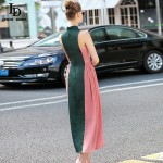 Vintage Chinese Style Slim Long Dress 2016 Summer New Fashion Embroidery Ankle-Length Dress For Women 