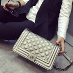 Vintage Diamond Lattice Handbags Hotsale Women Evening Clutch Ladies Party Chain Famous Brand Shoulder Messenger Crossbody Bags