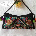 Vintage Embroidery Womens Messenger Bags National trend embroidery shoulder cross-body women Shoul;der Bag Clutch handbag Bolsa