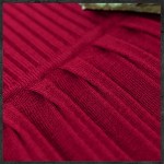 Vintage High Quality Winter Warm Cotton Dress Long Sleeve Vintage Pencil Dress Women Knitted Dress Vestido Pleated Wool Dresses