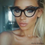 Vintage Ladies Eyeglasses Cat Eye Clear Glasses Frame Luxury Brand Design Glasses Women Eyewear Frames Optical Spectacle Frame