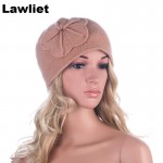 Vintage Style Winter Women Beanies Hat With Flower Design Wool Bucket Hats Wholesale Warm Hats for Women Winter Cap A289 Vintage Style Winter Women Beanies Hat With Flower Design Wool Bucket Hats Wholesale Warm Hats for Women Winter Cap A289