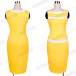 Vintage female casual A Line Summer New  Fashion women's Sleeveless formal wear to work  evening Bodycon Party Pencil Dress 243