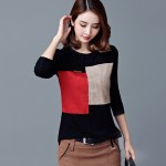 Volocean Famous Brand 2017 New Korean Slim T-shirts For Women Fashion Female T-shirt Long-sleeve T Shirt Woman 