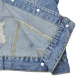Voobuyla Brand Plus Size 5XL Spirng Denim Jacket For Women 2016 Three Quarter Short Jeans Jacket Women Slim Oversized Denim Coat