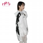 Vortex Windbreaker Comics Coat Long Sunscreen Water Proof Clothes Plus Size Punk Windbreaker Men Women Lover Horror Manga Jacket