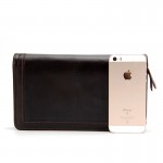 WESTAL Genuine Leather Men Wallets Double Zipper Man Wallet Men Purse Fashion Male Long Phone Wallet Man's Clutch Bags 9013