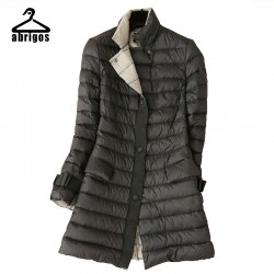 Warm Winter Slim Jacket Women Ultra Light Ultra-Light White Duck  Coat Jacket Womens Ultra Long Women Coats Plus Size YRH001