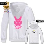 Warm autumn winter anime game hoodies WATCH OVER dva lovely cute rabbit two colors printing DVA hoodies ac228