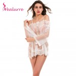 Wealurre Summer Hot sale Mature Women Sexy Lingerie Costumes Dress White Lace Wear Sleepwear Woman Temptation Charm Babydoll  