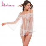 Wealurre Summer Hot sale Mature Women Sexy Lingerie Costumes Dress White Lace Wear Sleepwear Woman Temptation Charm Babydoll  