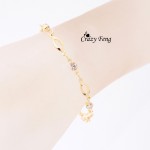 Wholesale  Gold-color Crystal friendship bracelets bracelets for women gift  Free Shipping