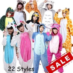 Wholesale Unicorn Stitch Panda Unisex Flannel Hoodie Pajamas Costume Cosplay Animal Onesies Sleepwear For Men Women Adults Child