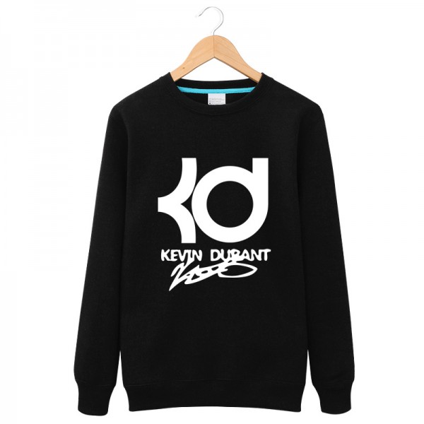 Winter Long sleeves Fleece Kevin Durant Round neck Hoodies  men hiphop Loose  fashionclothing casual letter KD Tops