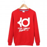 Winter Long sleeves Fleece Kevin Durant Round neck Hoodies  men hiphop Loose  fashionclothing casual letter KD Tops