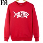 Winter NWE CHARLES DARWIN New Fashion Men's Hoodies Cotton Hoodies  Clothing Plus Size