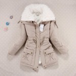 Winter Warm Coat Women Slim Plus Size Plus Velet Outwear Medium-Long Wadded Jacket Thick Hooded Cotton Wadded Warm