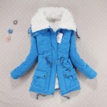 Winter Warm Coat Women Slim Plus Size Plus Velet Outwear Medium-Long Wadded Jacket Thick Hooded Cotton Wadded Warm