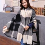 Winter Warm Scarf Women Plaid Pashmina Fashion Scarves Cashmere Scarfs Fulares Mujer Foulard Femme Hiver Woman Big Size Shawl