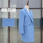 Winter wool overcoat female medium-long thickening woolen outerwear suit free shipping