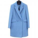 Winter wool overcoat female medium-long thickening woolen outerwear suit free shipping