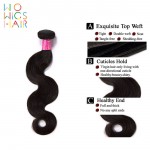 WoWigs Hair Peruvian Virgin Hair  Body Wave 3 Bundles Deal Natural Color 1B