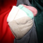 Women Autumn Winter Warm Rabbit Fur Knitted Beanies Thick Double Layer Wool Skullies Female Hat